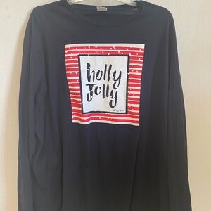 Black Long Sleeve Kids Shirt with Red Accents